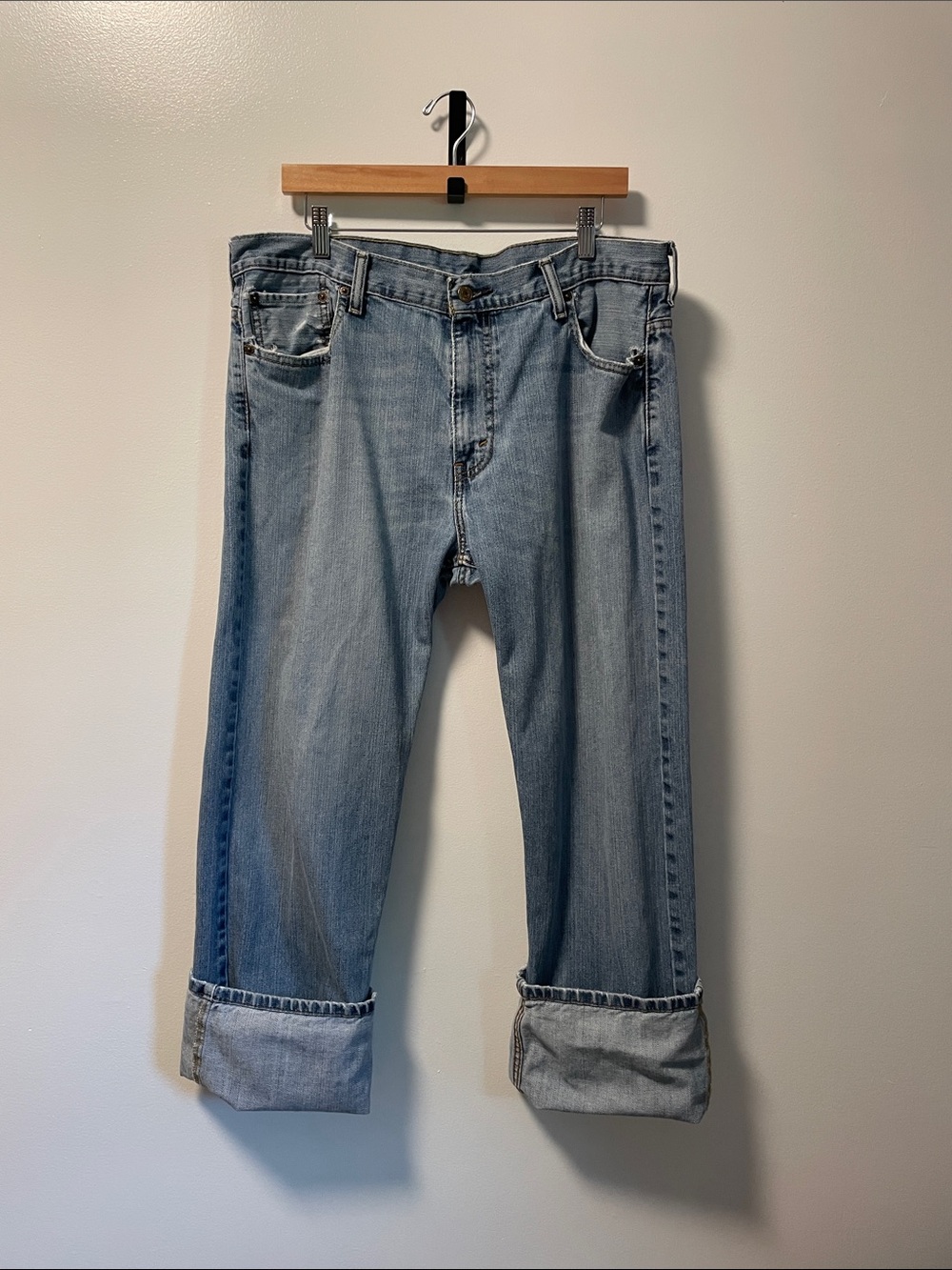 Levi's Light Blue 36x32 Men’s Straight Jeans